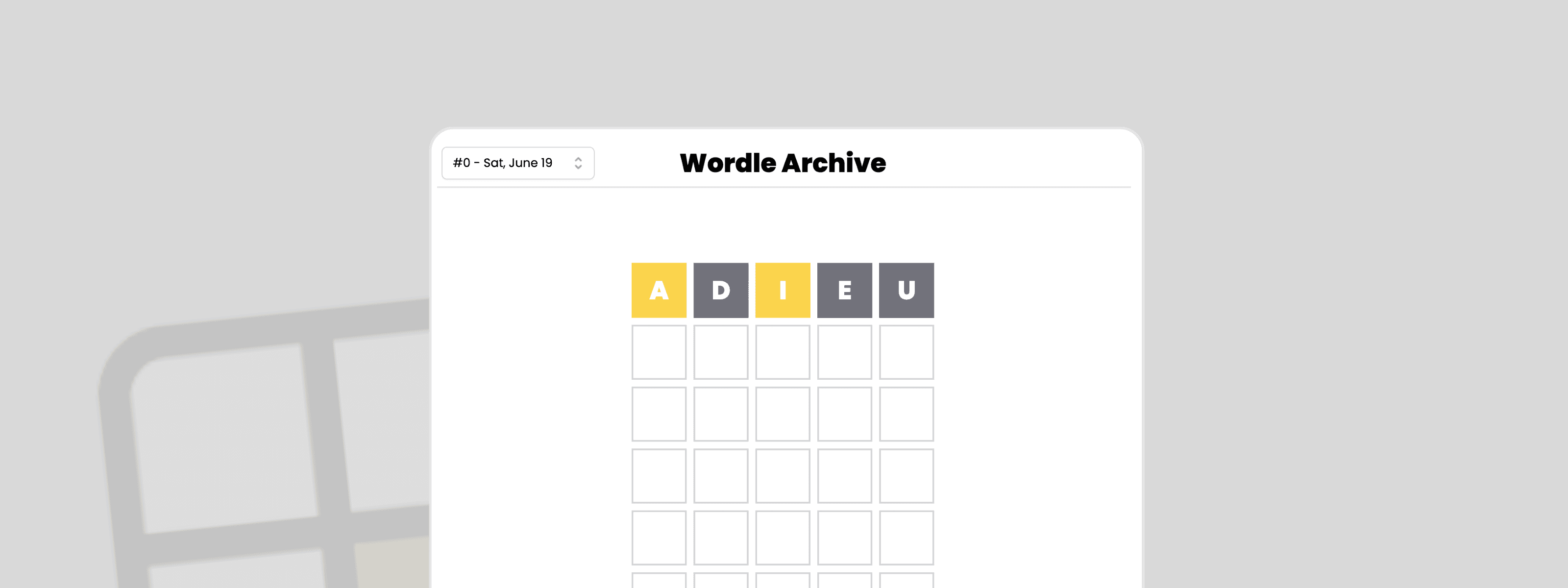 Wordle Archive